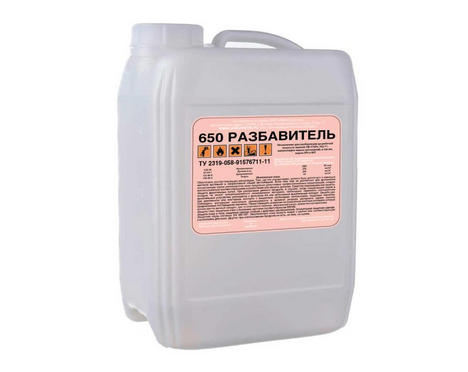 Растворитель 650 (5 литров ПНД)